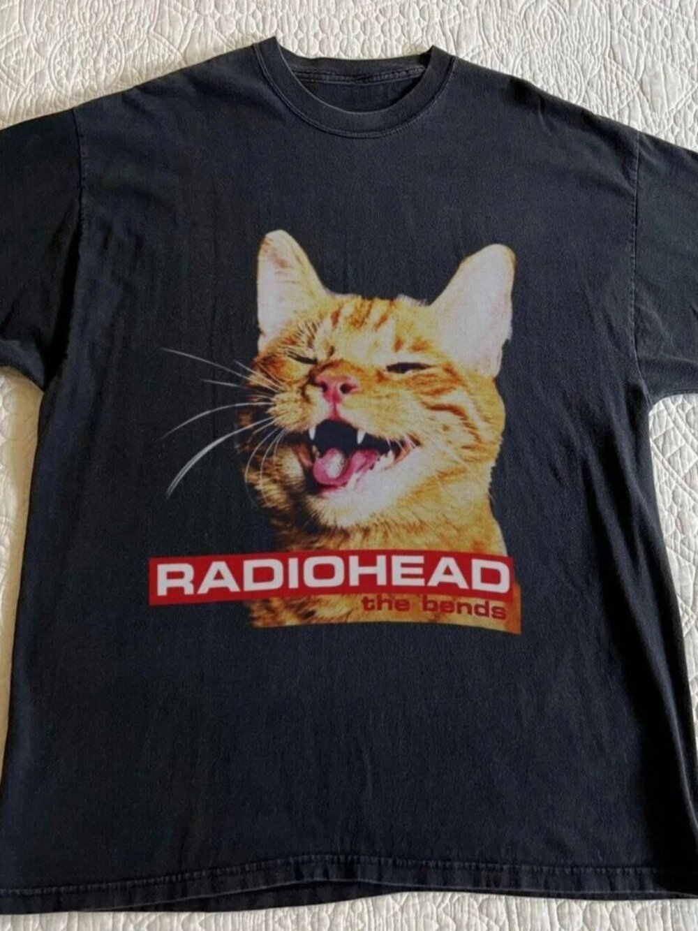 Radiohead Cat T Shirt The Bends Graphic T Shirt